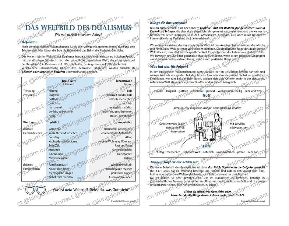 B08) Das Weltbild des Dualismus