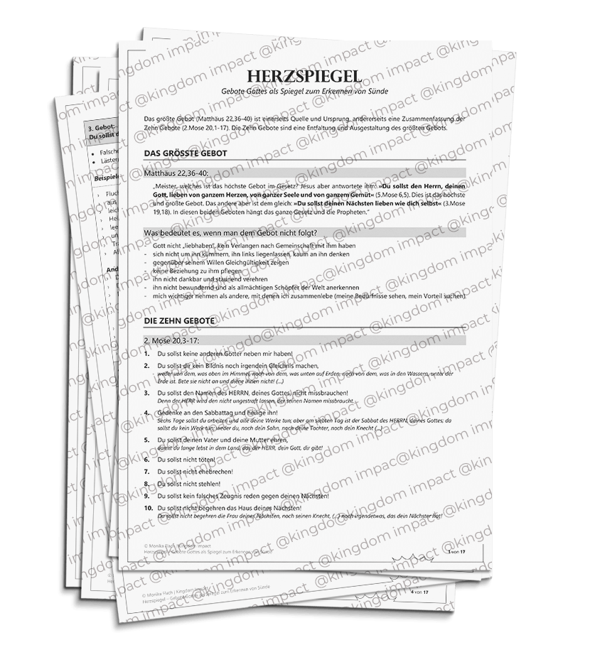 C01) Diagnostik: Herzspiegel nach den Zehn Geboten