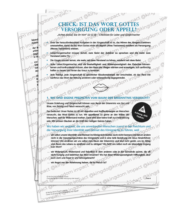 F07) Check: Ist das Wort Gottes Versorgung oder Appell?