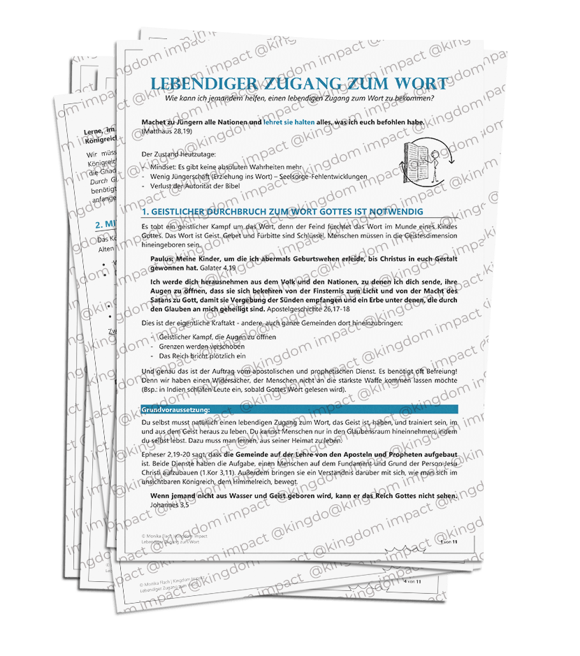 F06) Lebendiger Zugang zum Wort: Kurzfassung