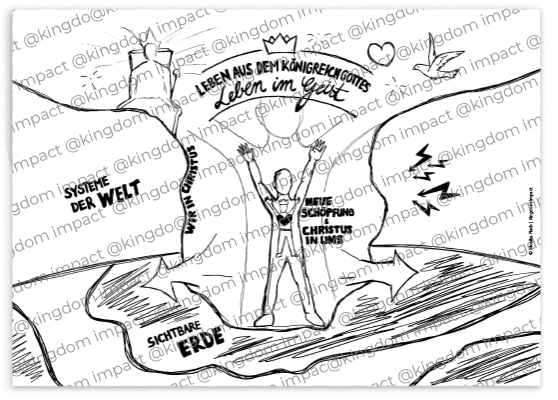 B04a) Biblisches Weltbild setzen 2: Leben in himmlischen Räumen – s/w