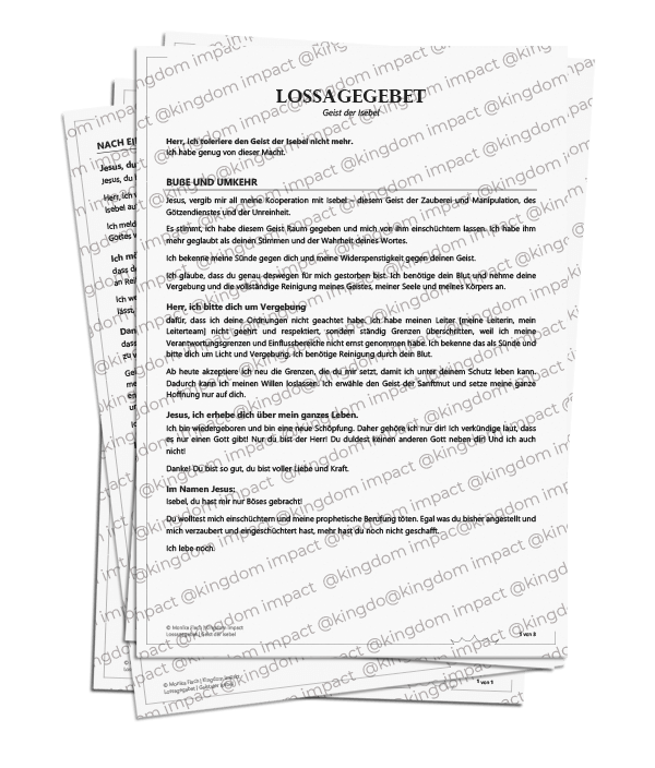 E10) Lossagegebete: Geist der Isebel, falsche Götter