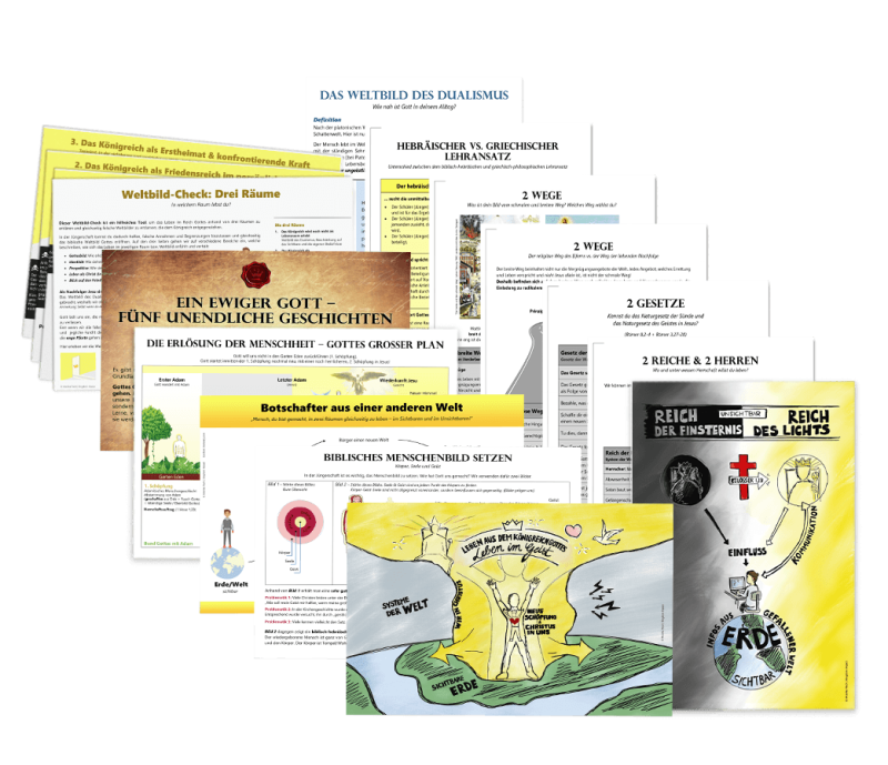 Themen-Set: Kategorie B – Weltbild & Menschenbild & Gottesbild setzen (laminiert)
