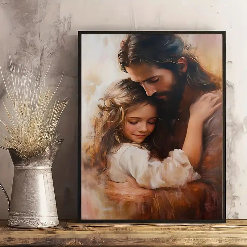 Jesus umarmt kleines Mädchen