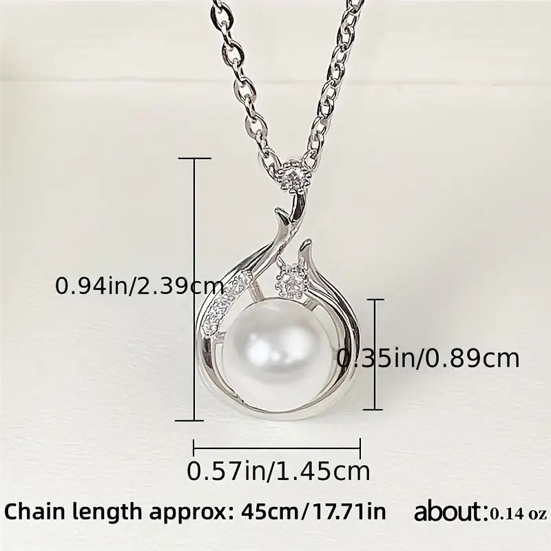 Elegante Kette mit Kunstperle