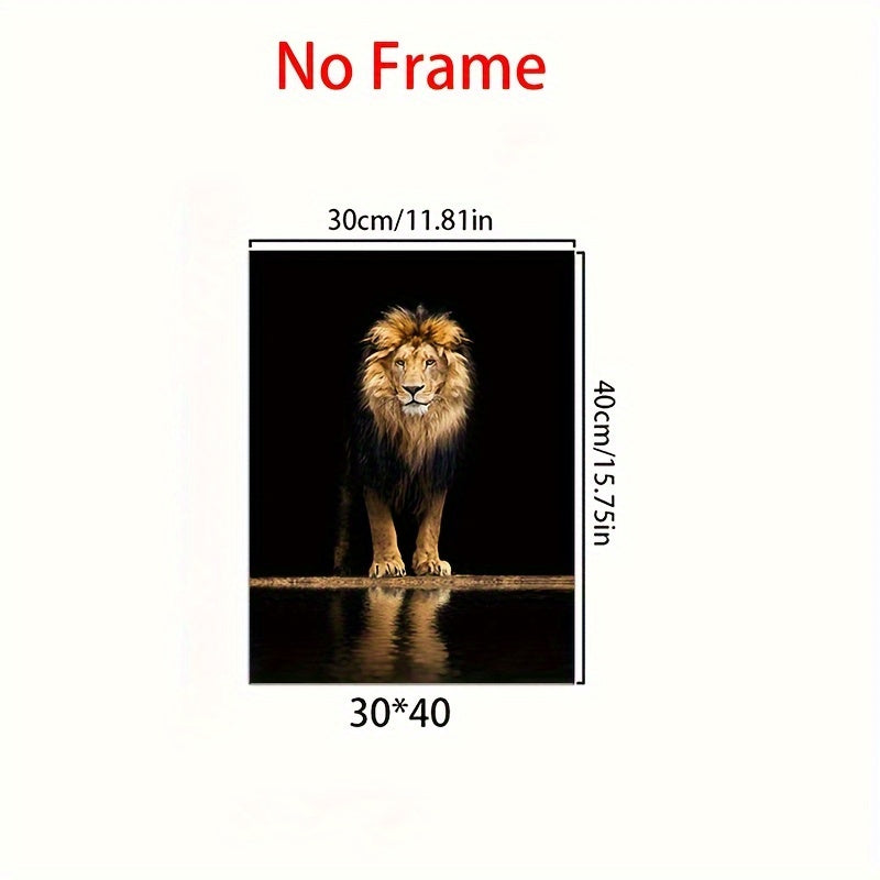 Löwe schwarzer Hintergrund