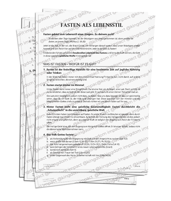 Fasten als Lebensstil