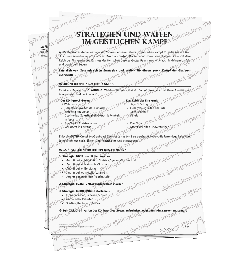 Strategien und Waffen im geistlichen Kampf