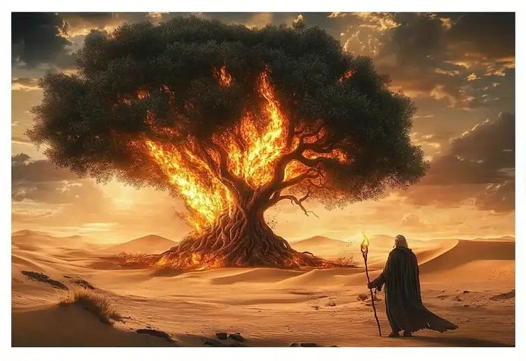 Mose und der brennende Busch