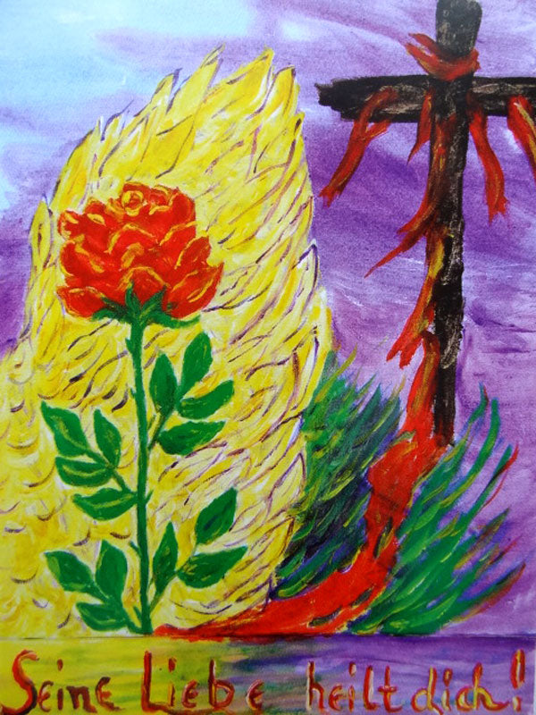 Kreuz und Rose