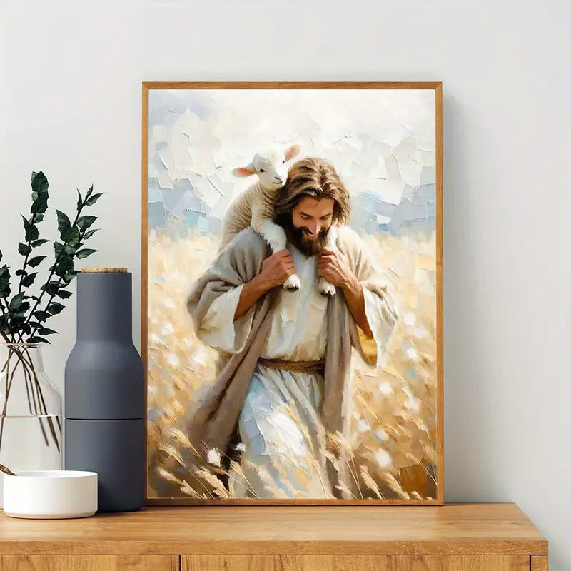 Jesus trägt Schaf