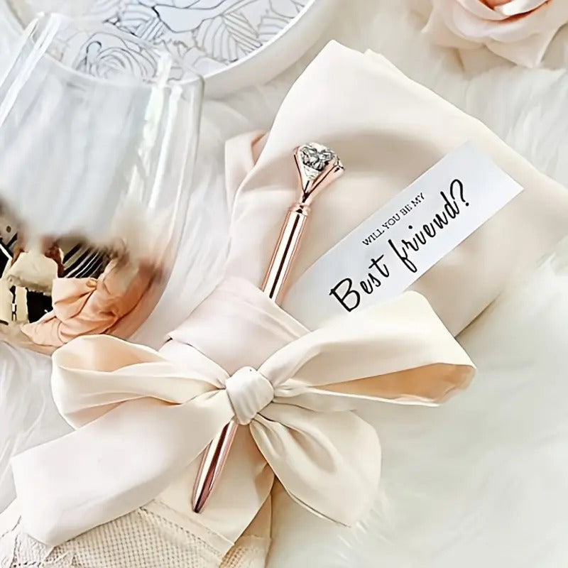 Eleganter Kristall-Diamant Rosegold