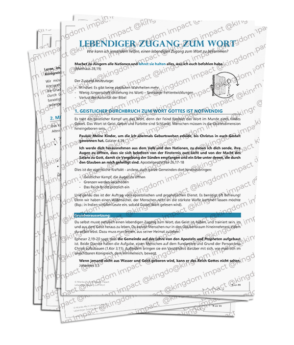 Lebendiger Zugang zum Wort: Kurzfassung
