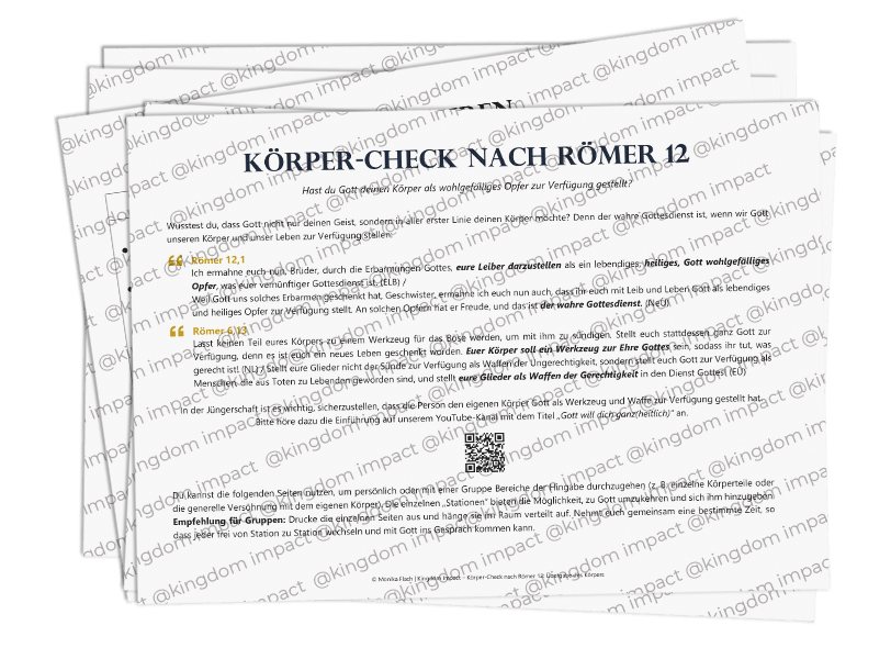 Körper-Check nach Römer 12: Übergabe des Körpers