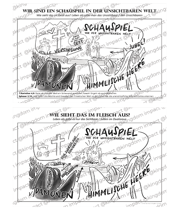 B13) Wir sind ein Schauspiel in der unsichtbaren Welt (1. Kor 4,9, Eph 3,10)