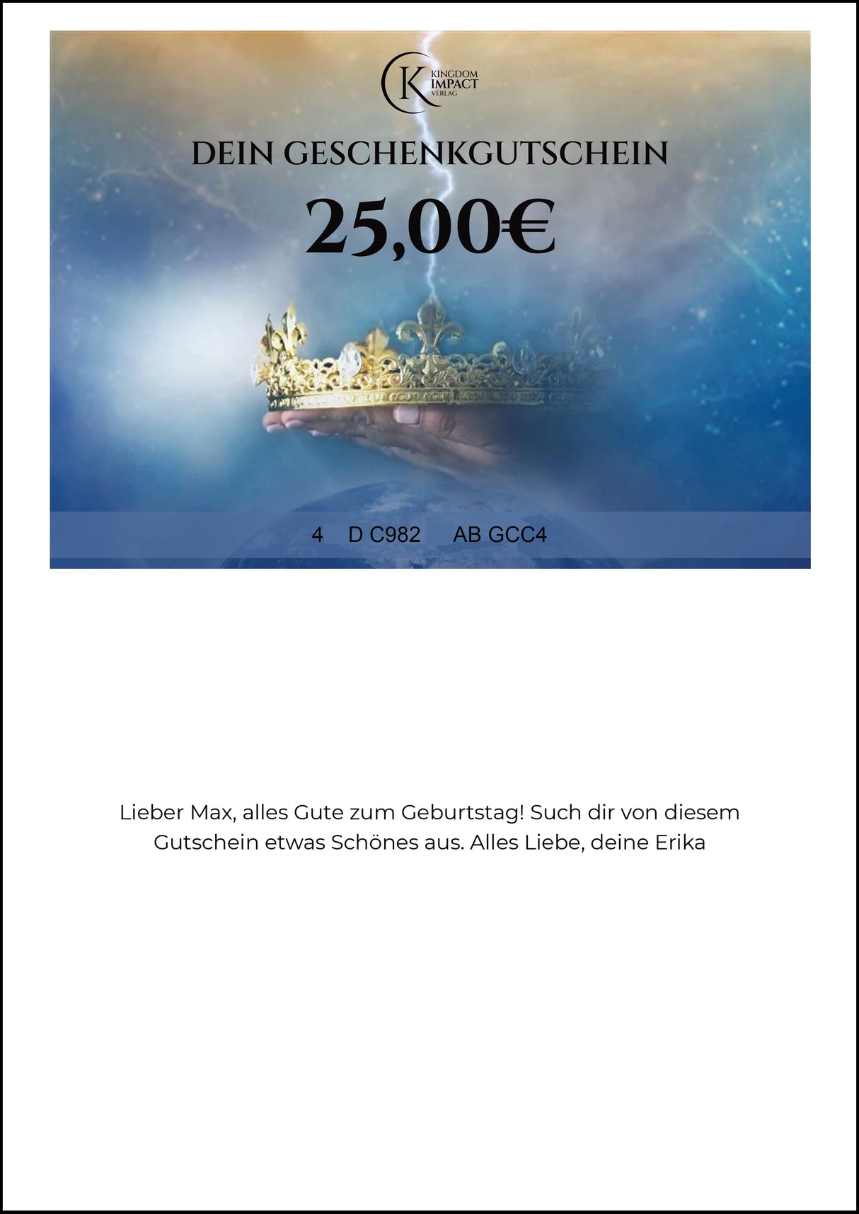Geschenkgutschein