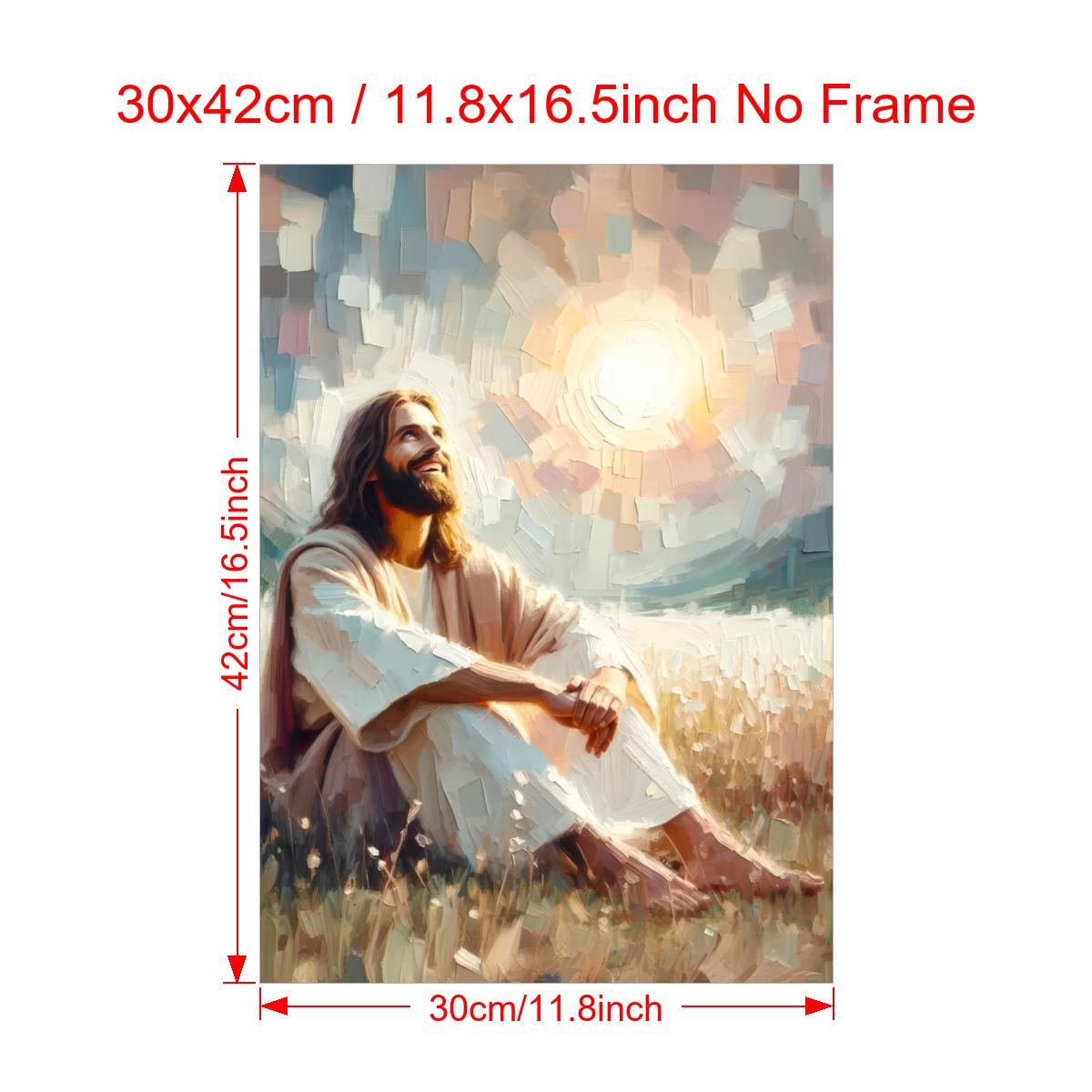 Sitzender Jesus lächelnd
